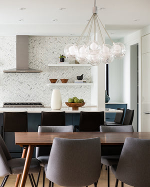 Bolla 28-in Chrome LED Chandeliers