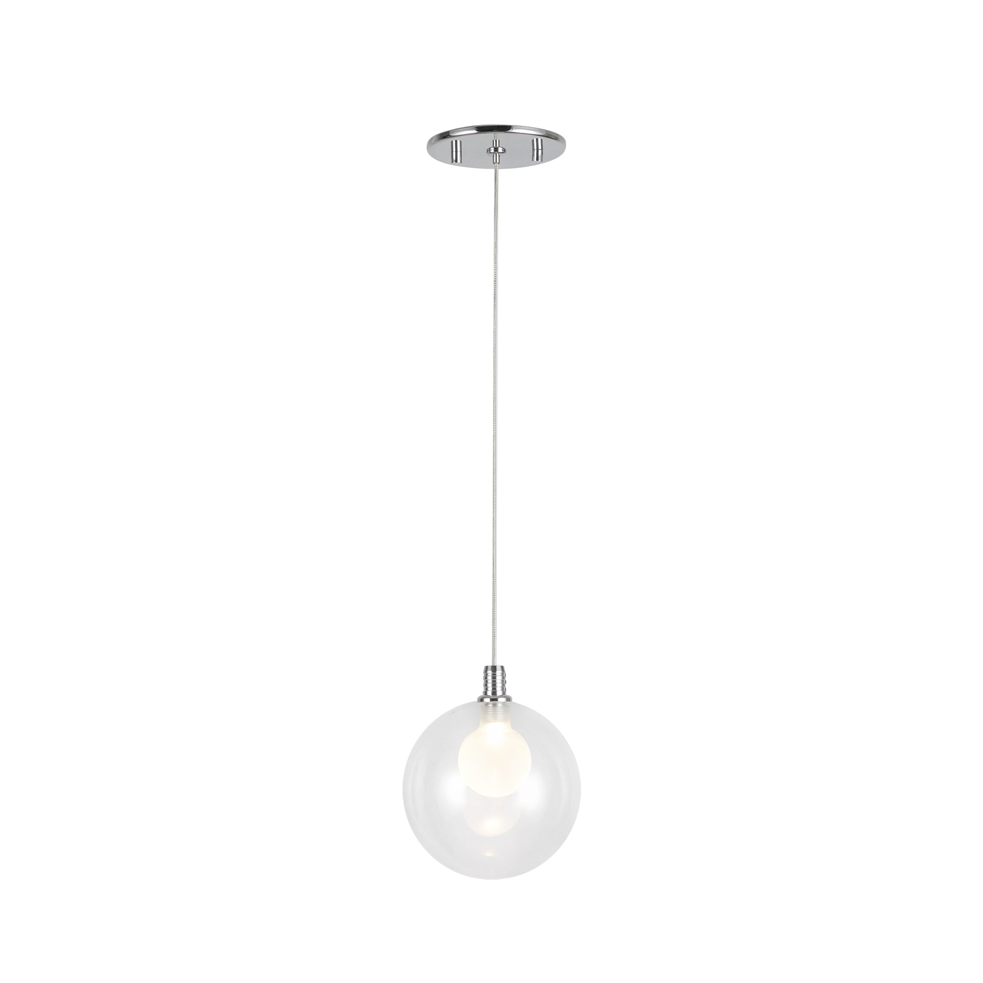 Bolla 6-in Chrome LED Pendant