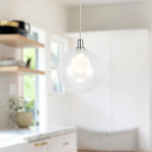 Bolla 6-in Chrome LED Pendant
