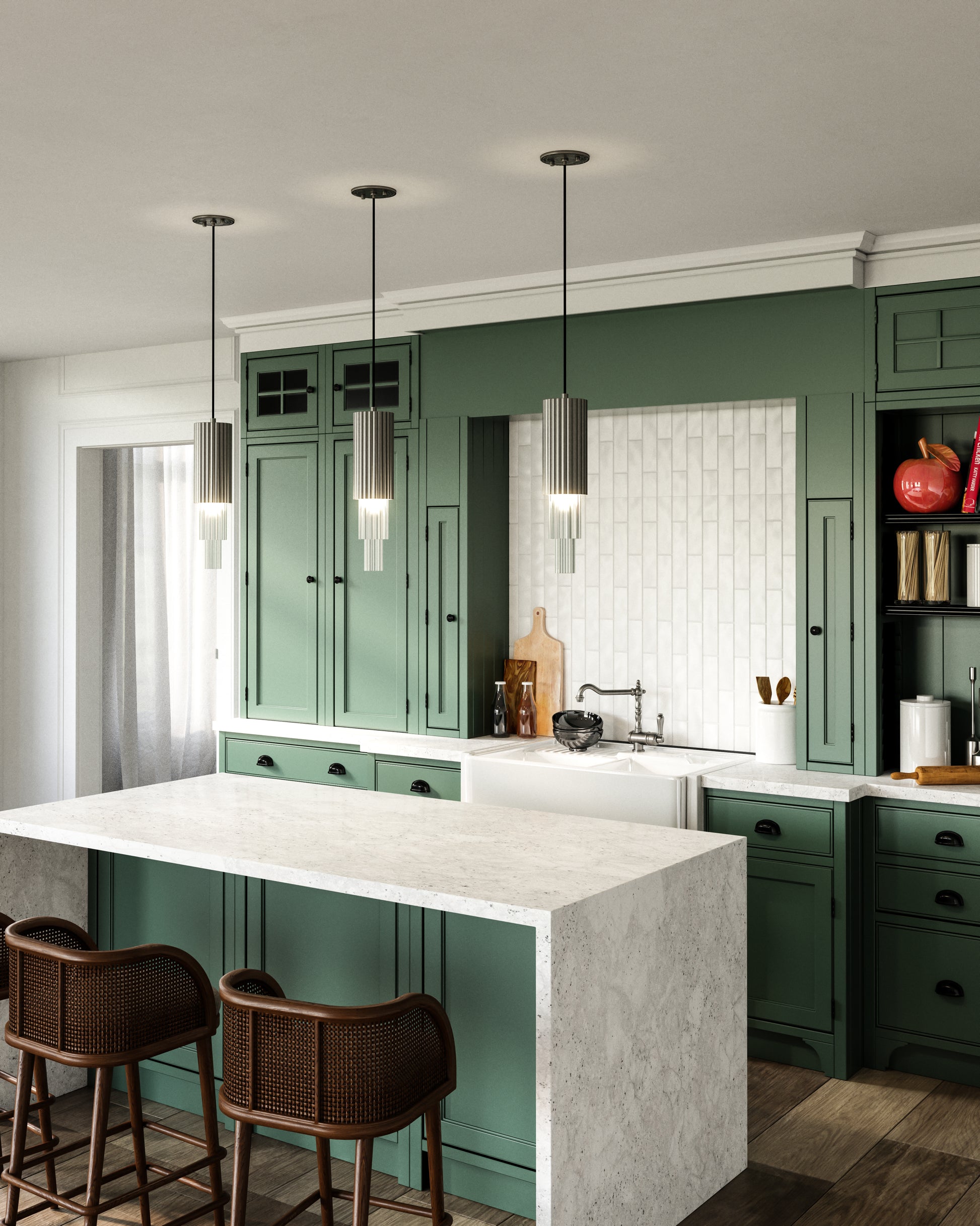 Bordeaux 4-in Pendant