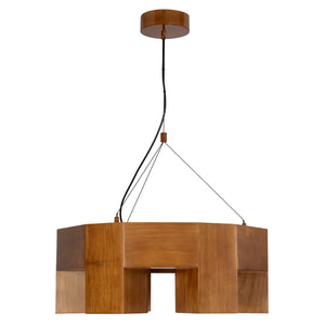 Bosco 25-in Solid Wood LED Chandelier