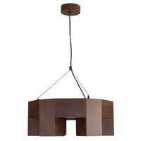 Bosco 25-in Solid Wood LED Chandelier