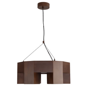 Bosco 25-in Solid Wood LED Chandelier