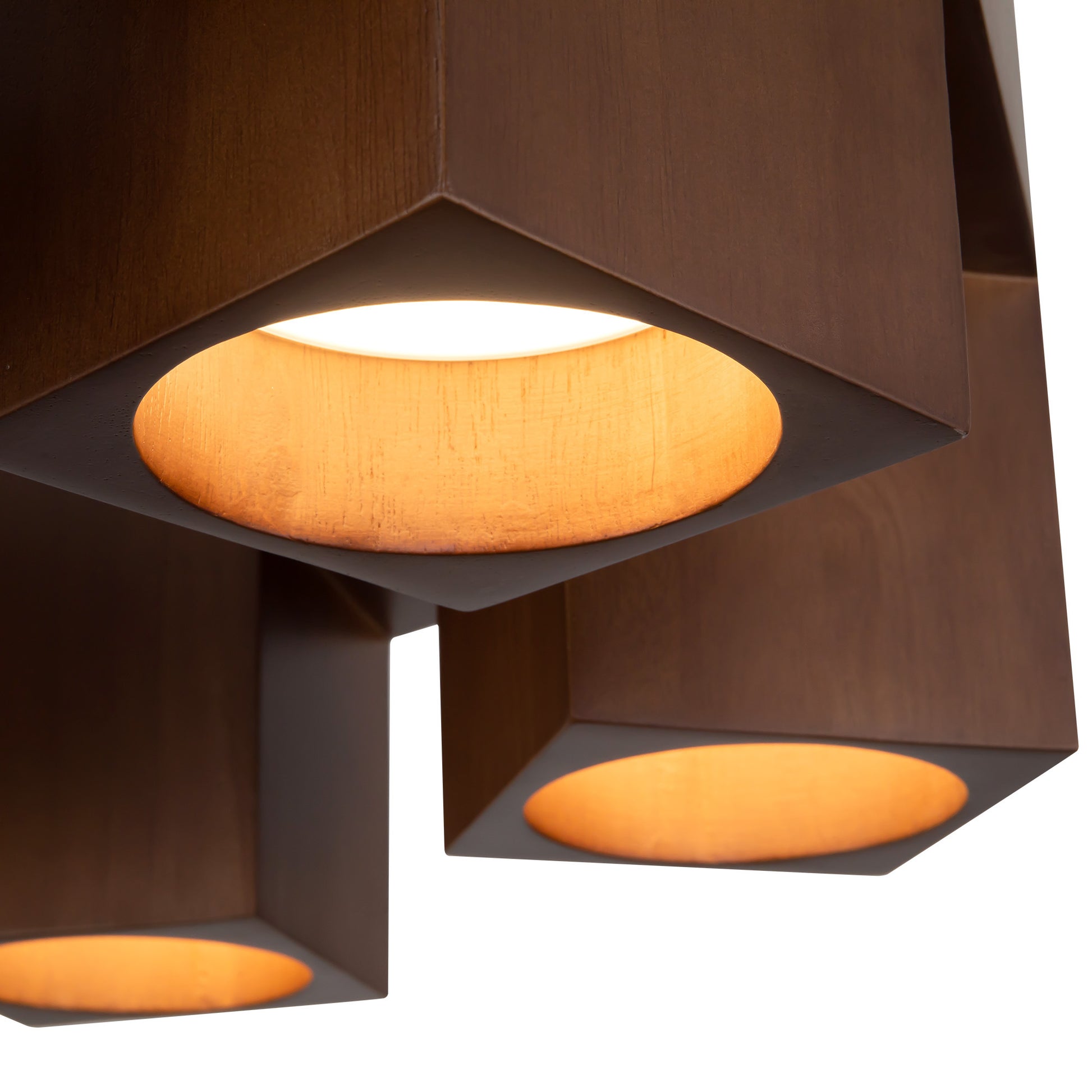 Bosco 25-in Solid Wood LED Chandelier