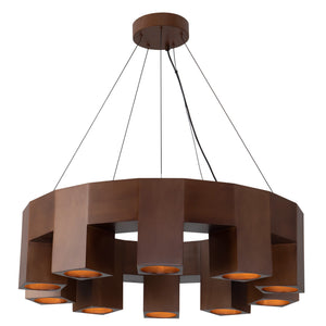 Bosco 35-in Solid Wood LED Chandelier