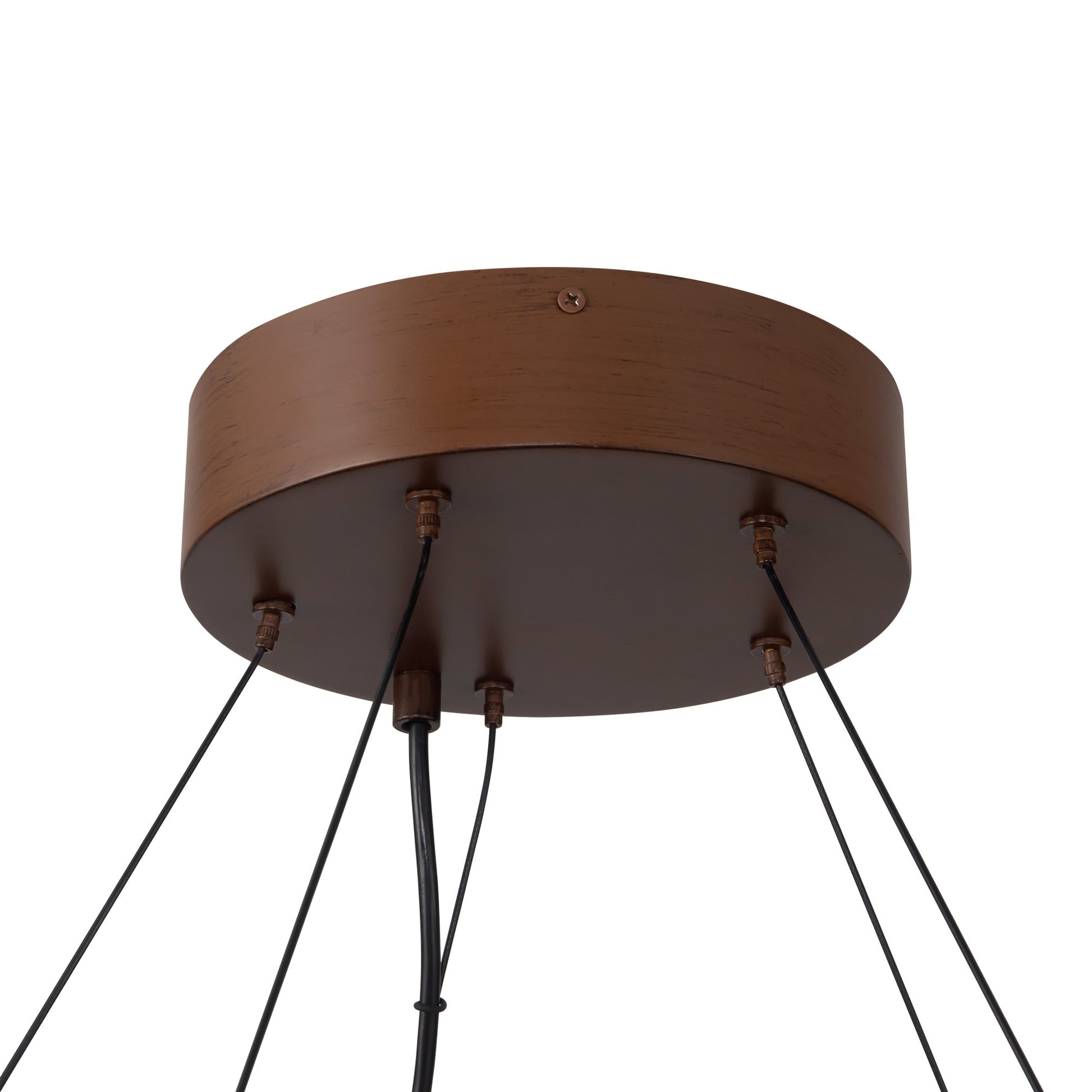 Bosco 35-in Solid Wood LED Chandelier