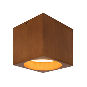 Bosco Solid Wood LED Flush Mount