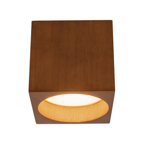 Bosco Solid Wood LED Flush Mount