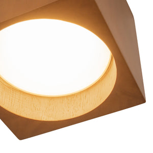 Bosco Solid Wood LED Flush Mount