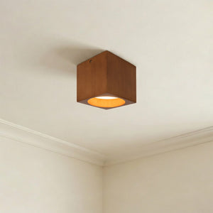 Bosco Solid Wood LED Flush Mount