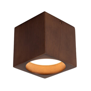 Bosco Solid Wood LED Flush Mount