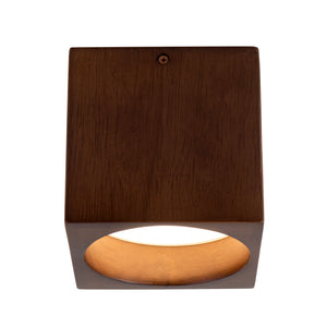 Bosco Solid Wood LED Flush Mount