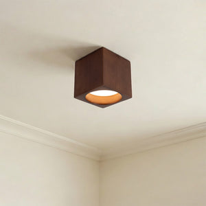 Bosco Solid Wood LED Flush Mount