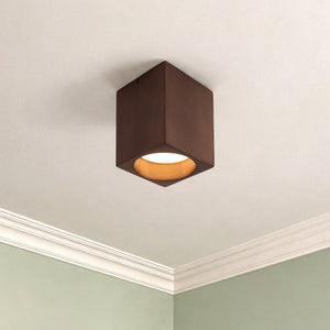 Bosco Solid Wood LED Flush Mount
