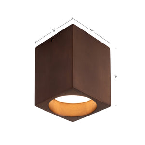 Bosco Solid Wood LED Flush Mount