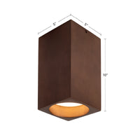 Bosco Solid Wood LED Flush Mount