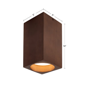 Bosco Solid Wood LED Flush Mount