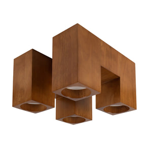 Bosco Solid Wood LED Flush Mount