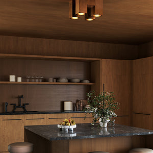 Bosco Solid Wood LED Flush Mount