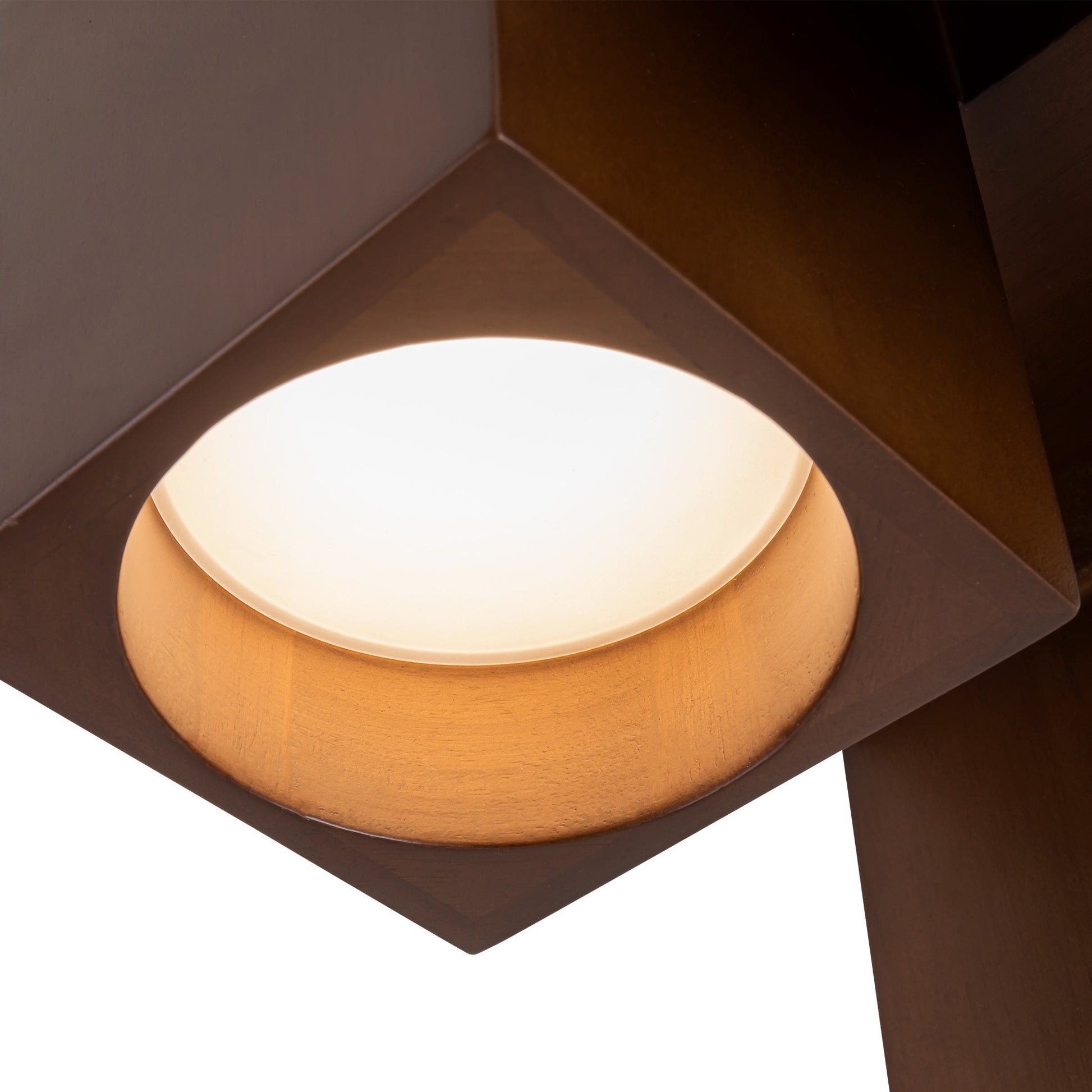 Bosco Solid Wood LED Flush Mount