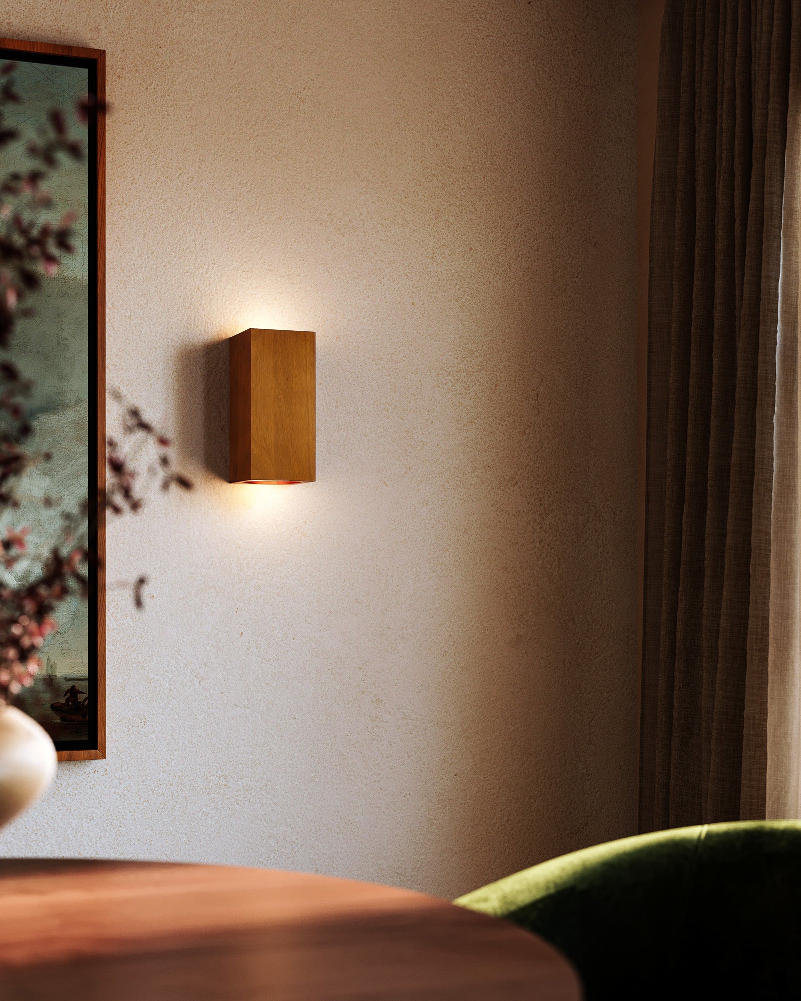 Bosco Solid Wood LED Wall Sconce