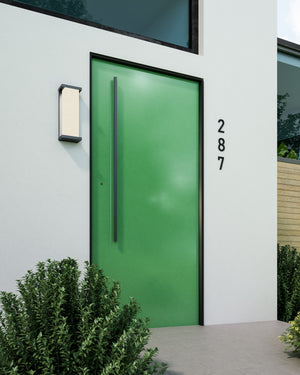 Bravo 20-in Black LED Exterior Wall Sconce