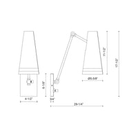 Brickell Wall/Vanity Light