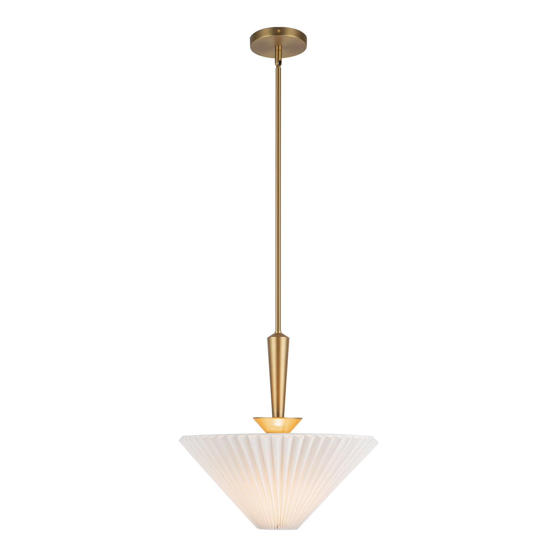 Bridgette 16-in Matte Black/White Linen Socket Pendant