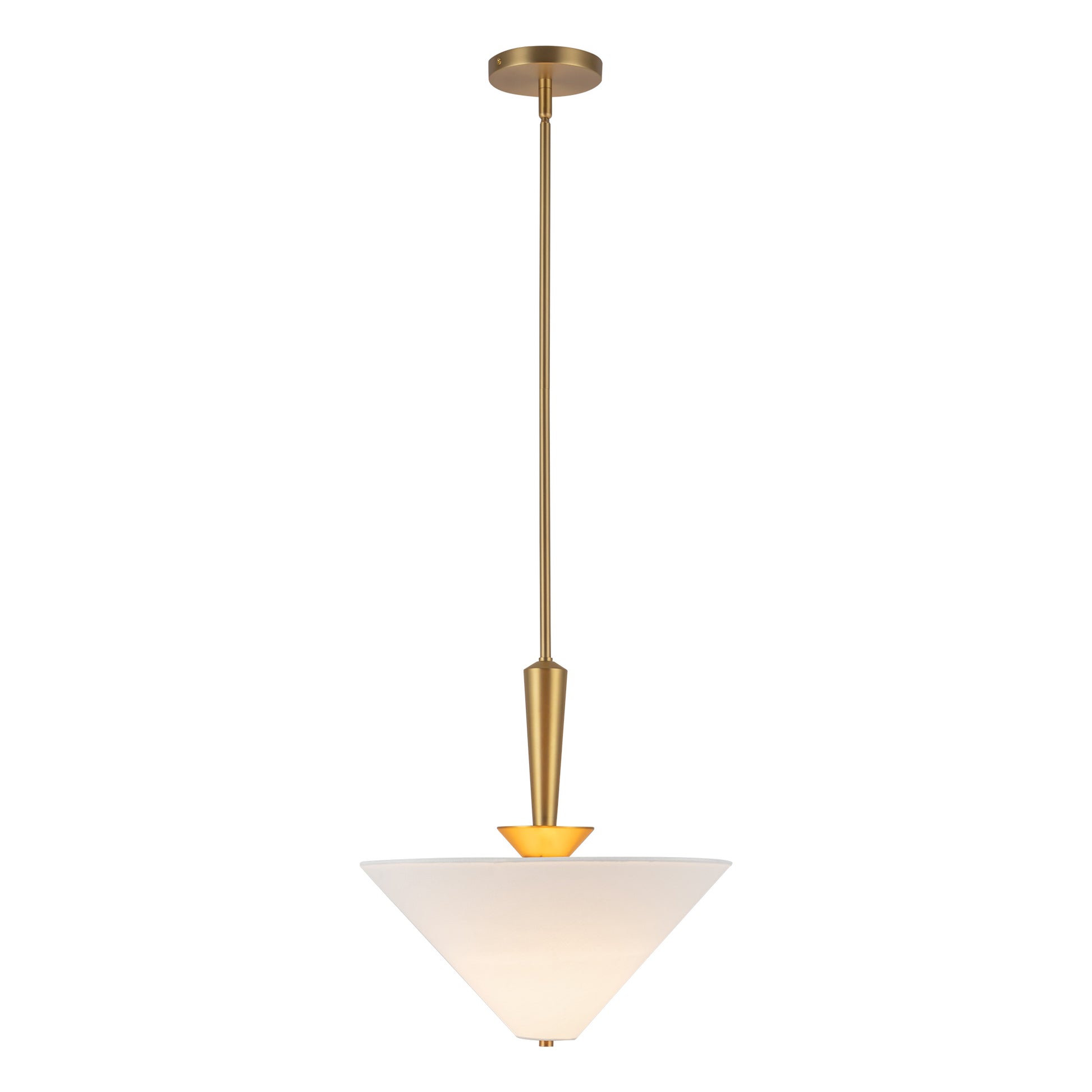 Bridgette 16-in Matte Black/White Linen Socket Pendant