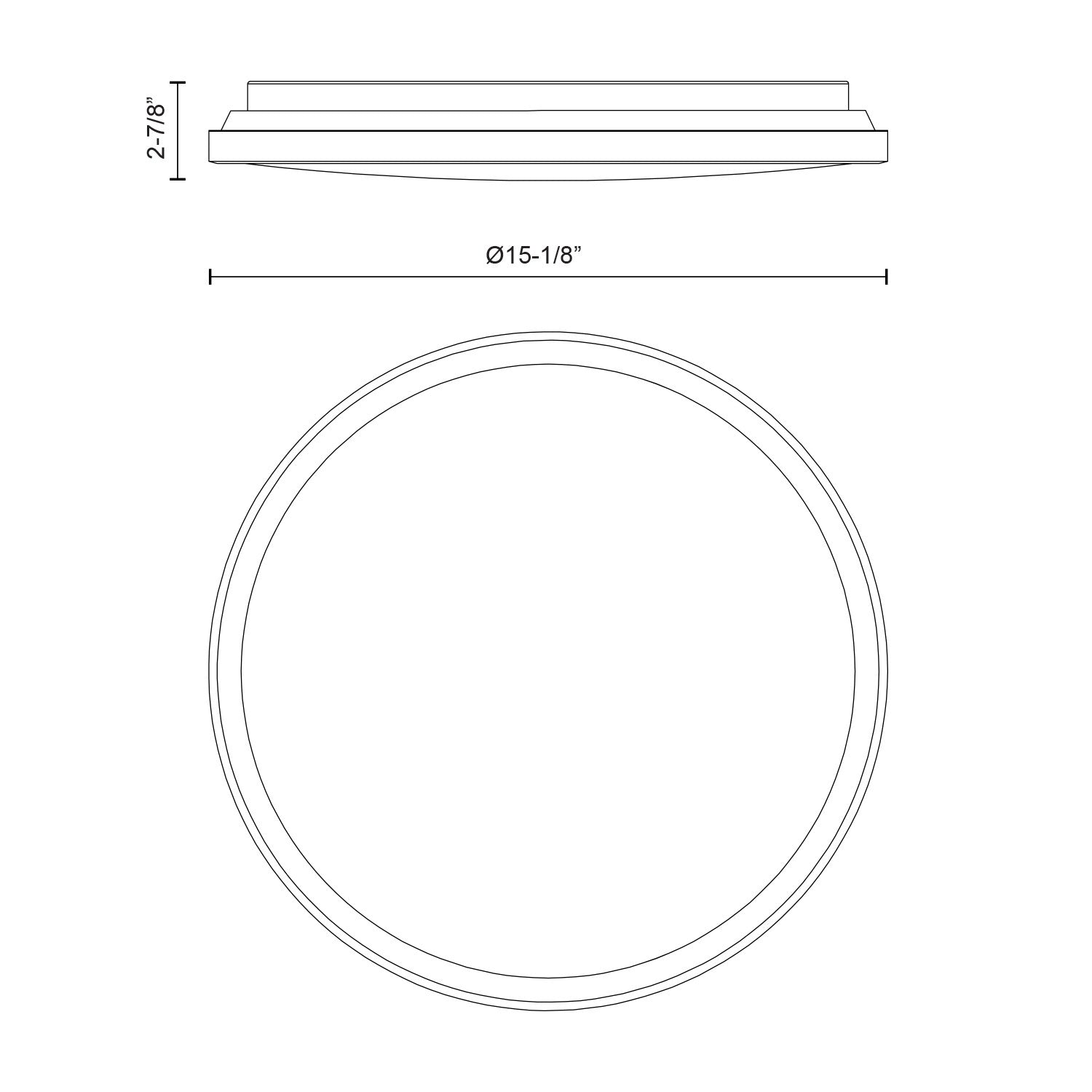 Brook 15-in Flush Mount