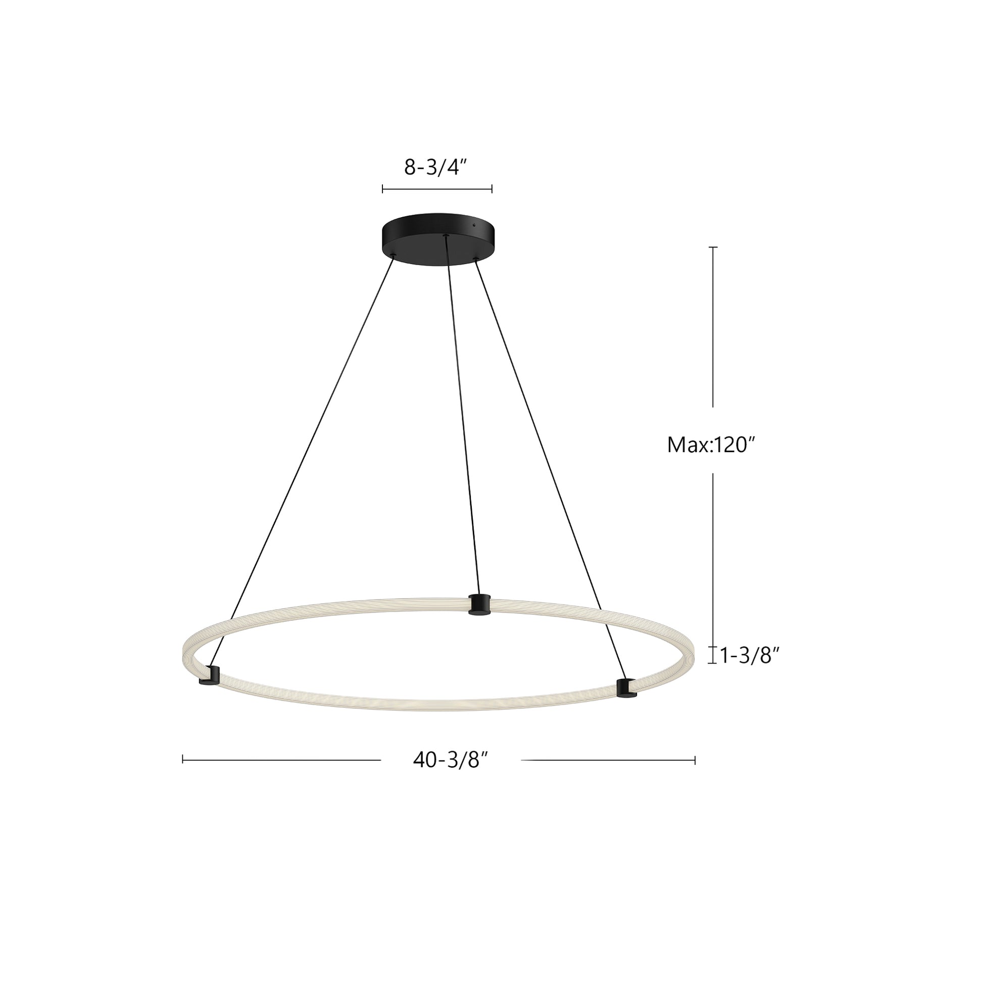 Bruni 40-in Pendant