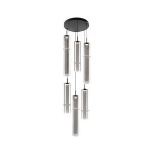 A pendant and wall light with bamboo-shaped glass and LED lighting is a beautiful fusion of natural-inspired design and modern lighting technology. Coming in single, multi pendant and wall version, this is a beautiful option for multiple uses.