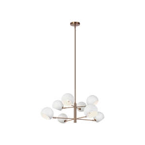 Combining elegance with a modern touch, the Orb family will make a stunning focal point for many design aspects. Finishes are Aged Gold Brass paired with Matte Black or Matte White shades with a white interior.