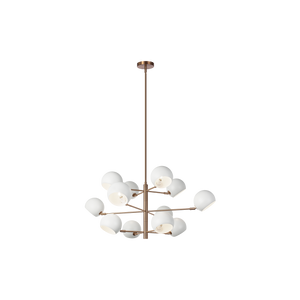 Combining elegance with a modern touch, the Orb family will make a stunning focal point for many design aspects. Finishes are Aged Gold Brass paired with Matte Black or Matte White shades with a white interior.