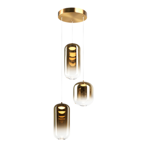This stunning use of both material and glass, shows off a unique reflection when lit. Coming in a variety of size pendant and wall light, this will be ideal for many modern designs.