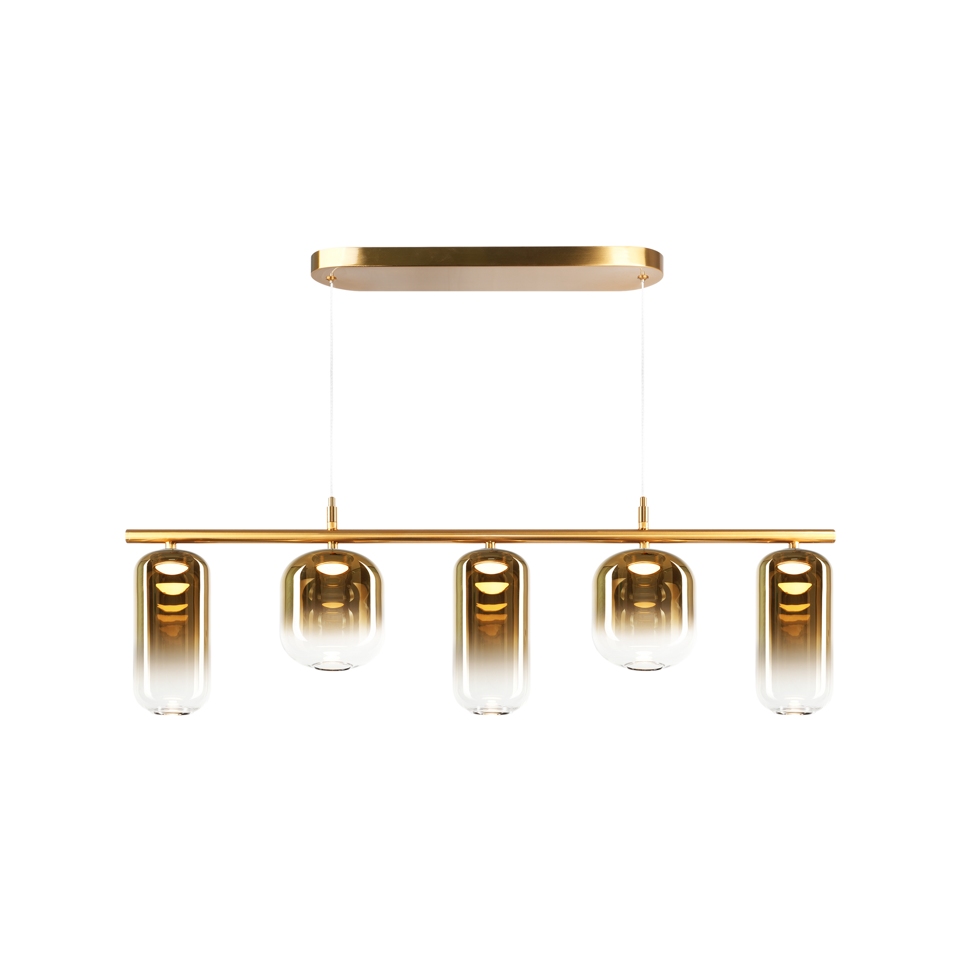 This stunning use of both material and glass, shows off a unique reflection when lit. Coming in a variety of size pendant and wall light, this will be ideal for many modern designs.