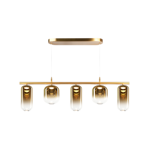 This stunning use of both material and glass, shows off a unique reflection when lit. Coming in a variety of size pendant and wall light, this will be ideal for many modern designs.
