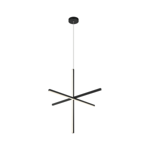 Geometrically shaped LED pendant is perfect for creating a statement piece. The symmetrical design gives the fixture a contemporary and edgy look, making it a great focal point in rooms like living spaces, dining rooms, or home offices.