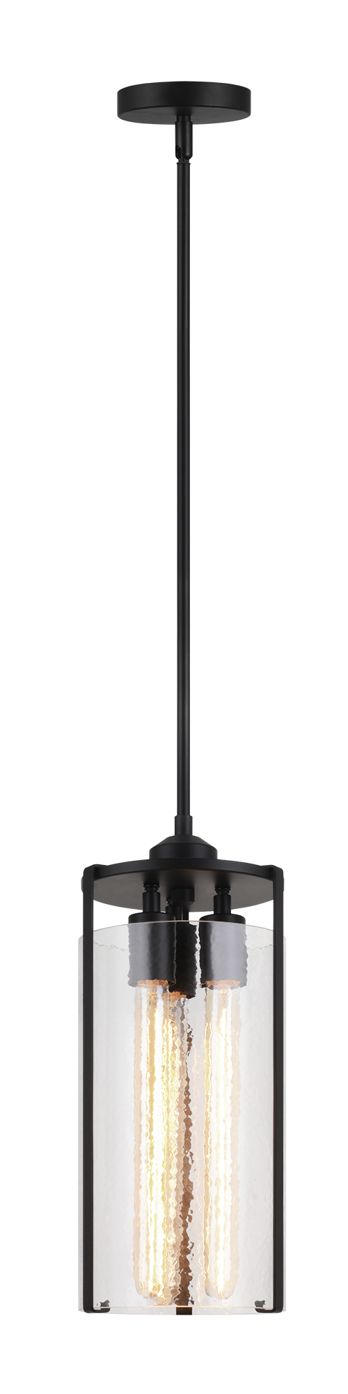 3 LT 7.1" DIAM "BAYOU" AGED GOLD - CLEAR GLASS