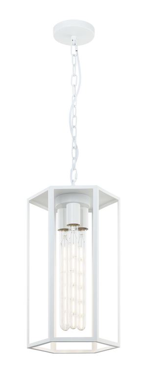 Creed is available in Matte Black or White, this hexagonal fixture will add some farmhouse chic to any room, but with modern feel. The strong hexagonal lines will stand up to all designs and come as a pendant, flush mount and wall sconce.