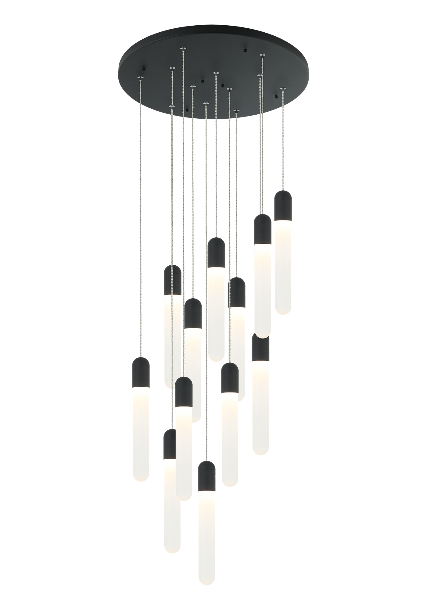 Aydin is a Modern LED with cylindrical tube and frosted glass shade. Available in either Aged Gold Brass or Matte Black finish.