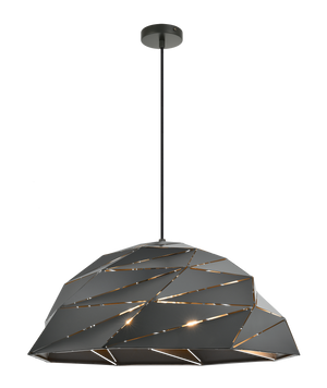 A minimalist design featuring subtle linear cut-outs in the shade to luminate any space. The Riku series is available in 3 sizes and 2 finishes.