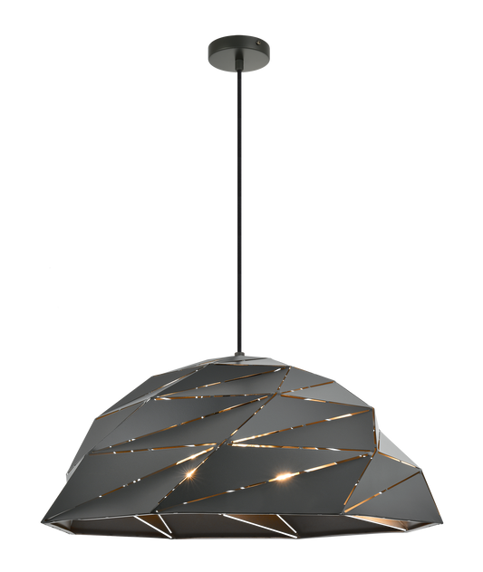 A minimalist design featuring subtle linear cut-outs in the shade to luminate any space. The Riku series is available in 3 sizes and 2 finishes.