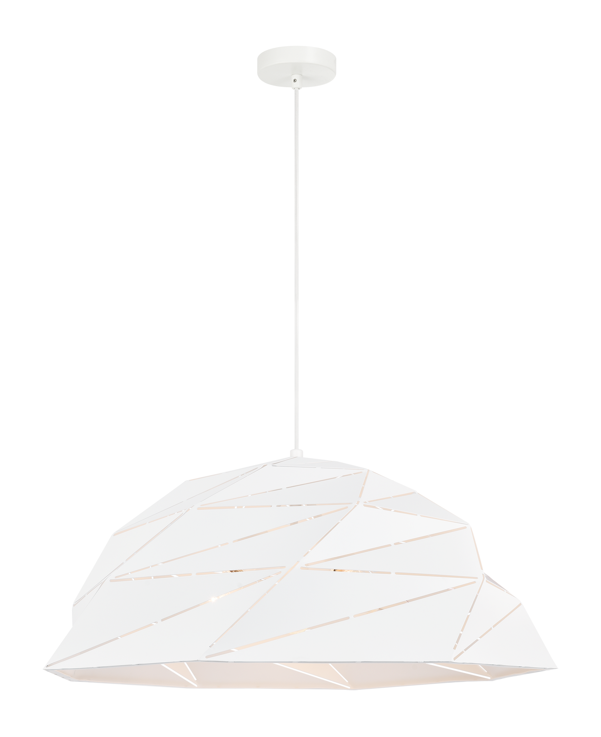 A minimalist design featuring subtle linear cut-outs in the shade to luminate any space. The Riku series is available in 3 sizes and 2 finishes.