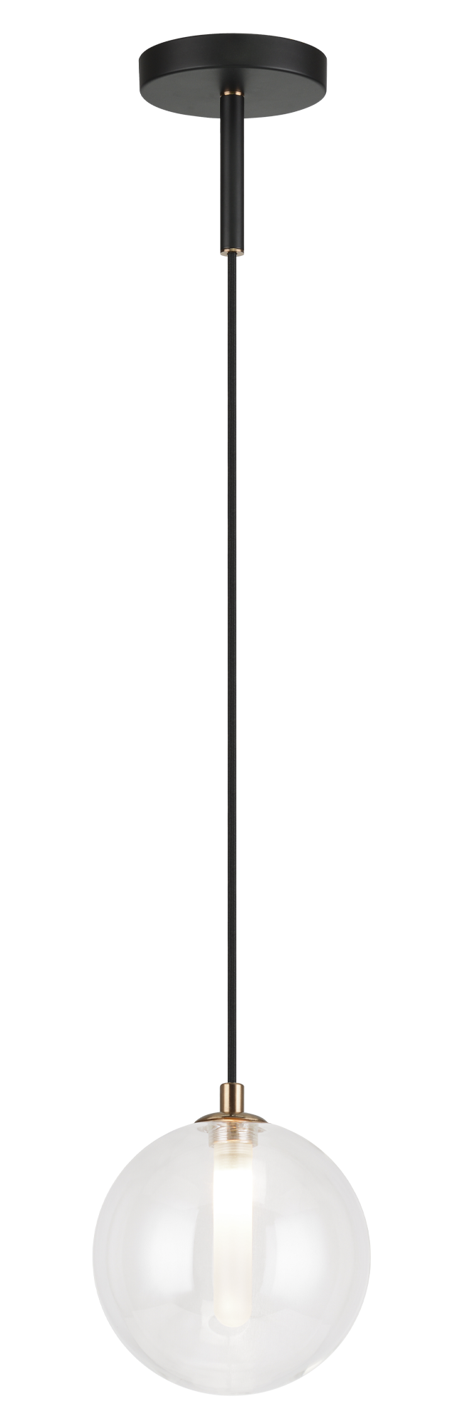 1 LT 7.1"DIA "MAGMA"- PENDANT G9  AMBER GLASS