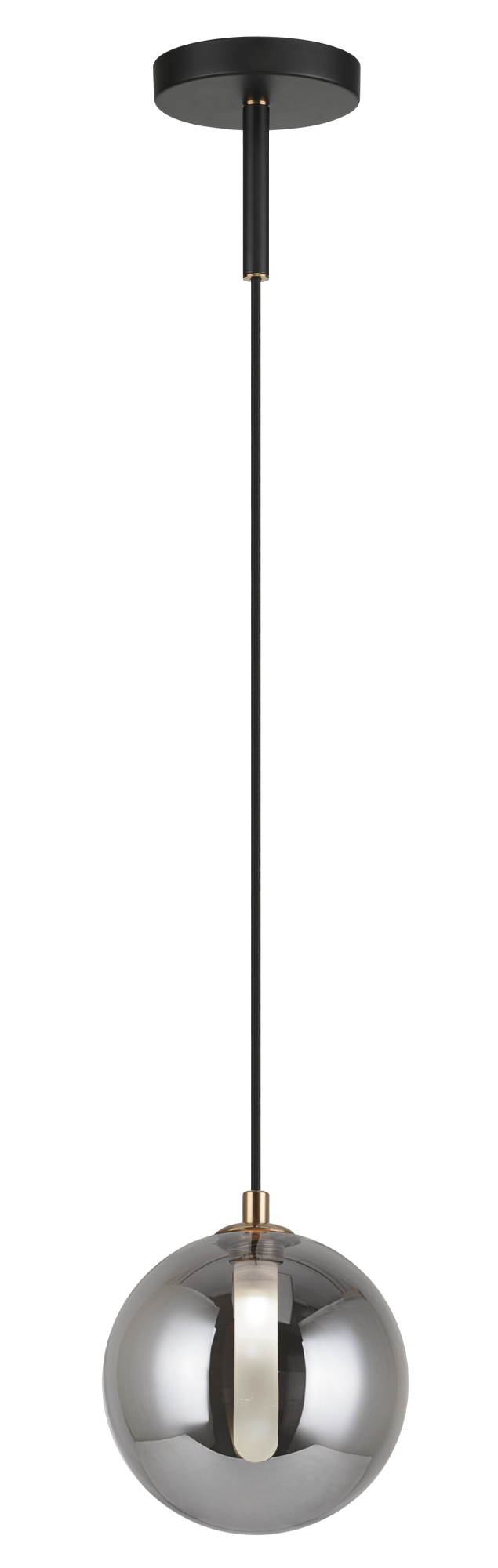 1 LT 7.1"DIA "MAGMA"- PENDANT G9  AMBER GLASS