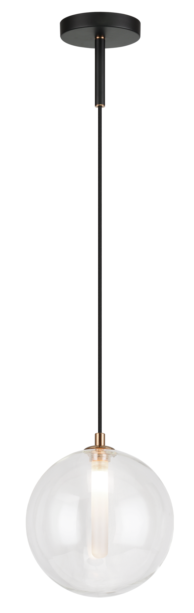 1 LT 8.7"DIA "MAGMA"- PENDANT G9  AMBER GLASS