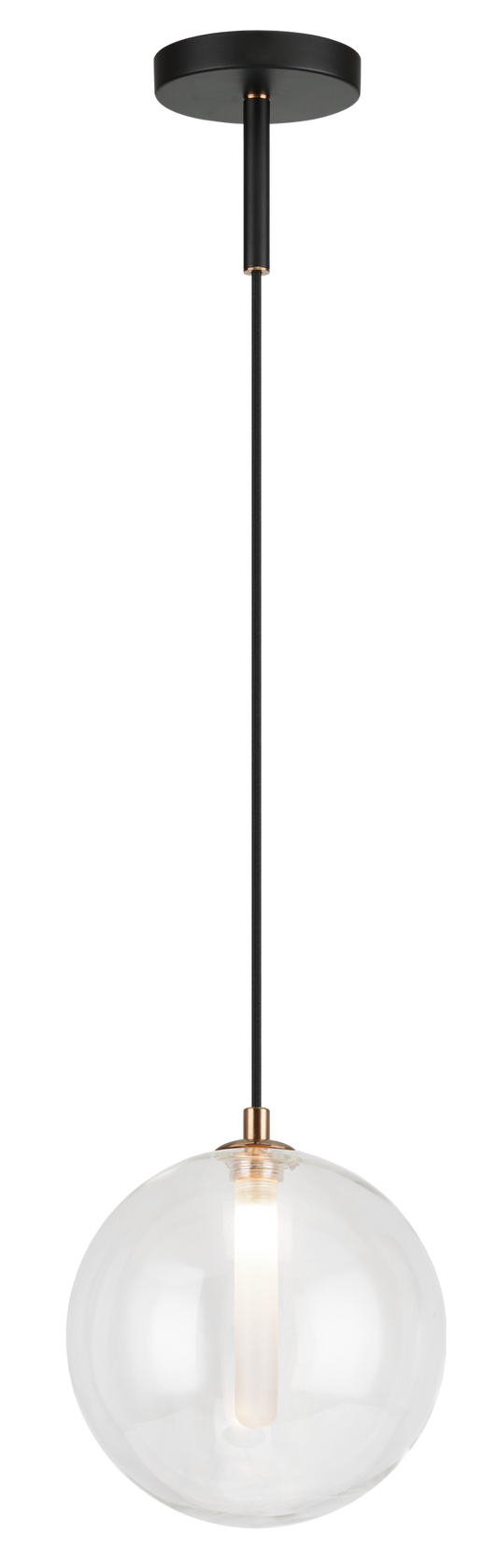 1 LT 8.7"DIA "MAGMA"- PENDANT G9  AMBER GLASS