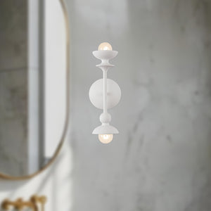 Cadence 11-in Antique White 2 Lights Wall/Vanity