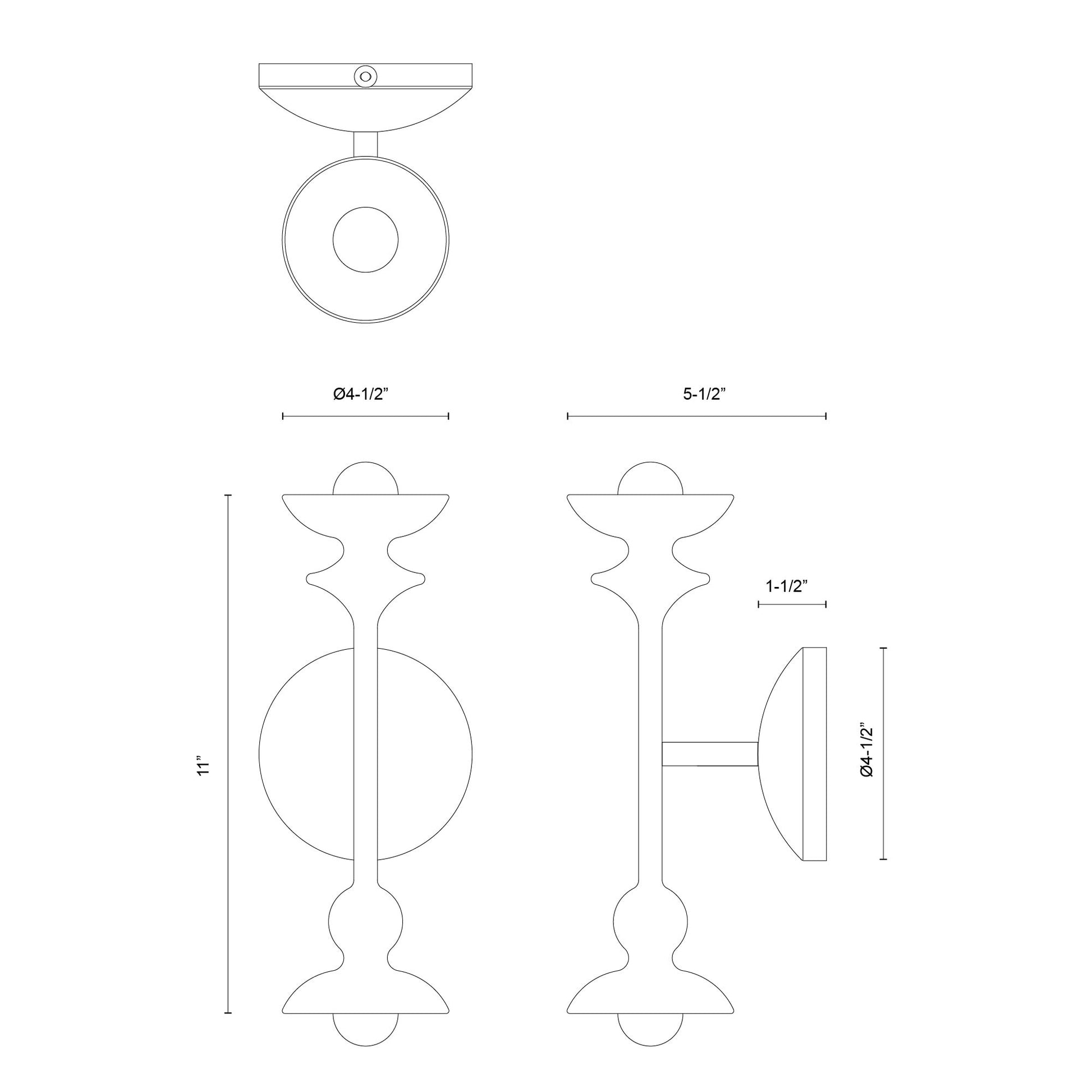 Cadence 11-in Antique White 2 Lights Wall/Vanity